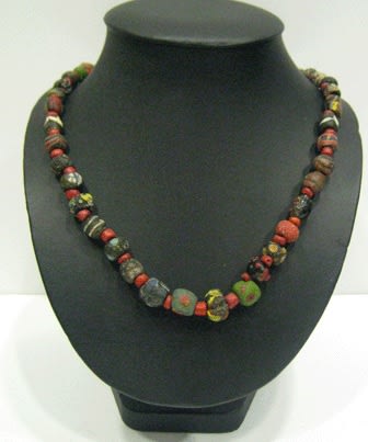 Mixed Ancient Glass Beaded Necklace