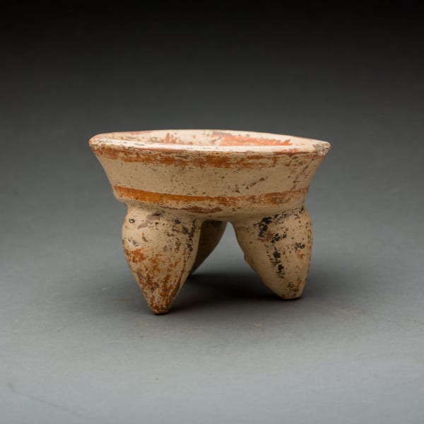 Mayan Painted Terracotta Tripod Bowl