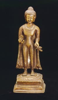 Himalayan Bronze Standing Buddha