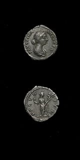 Silver Denarius of Empress Faustina Junior