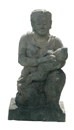 Indonesian Basalt Sculpture