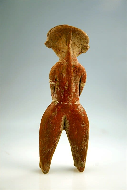 Chinesco Style (Type C) Nayarit Terracotta Sculpture of a Standing Woman