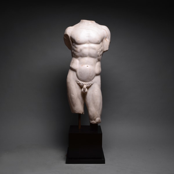 Roman Marble Torso of a Nude Male