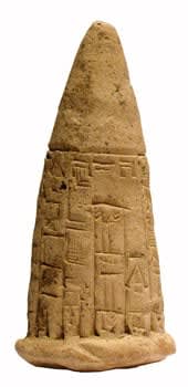 Foundation Cone With Cuneiform Inscription