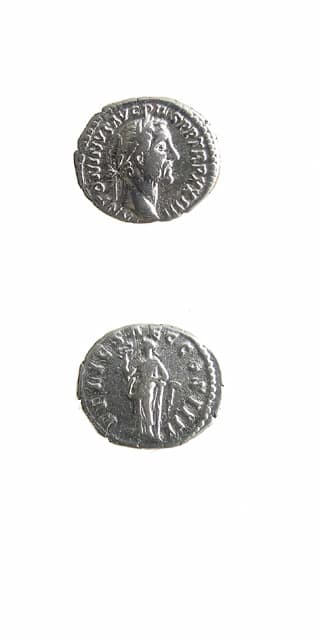 Silver Denarius of Emperor Antoninus Pius