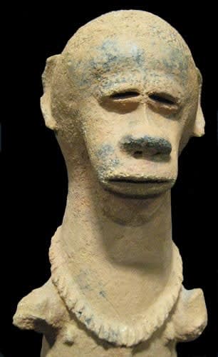 Nok (Katsina) Terracotta Sculpture of a Man with Ape-like Features
