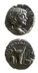 Silver Denarius of Caracalla Struck While Caesar