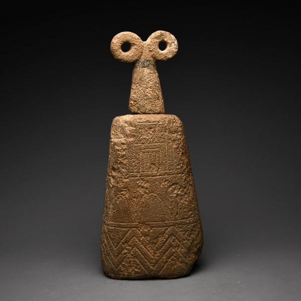 Chalcolithic Basalt Eye Idol