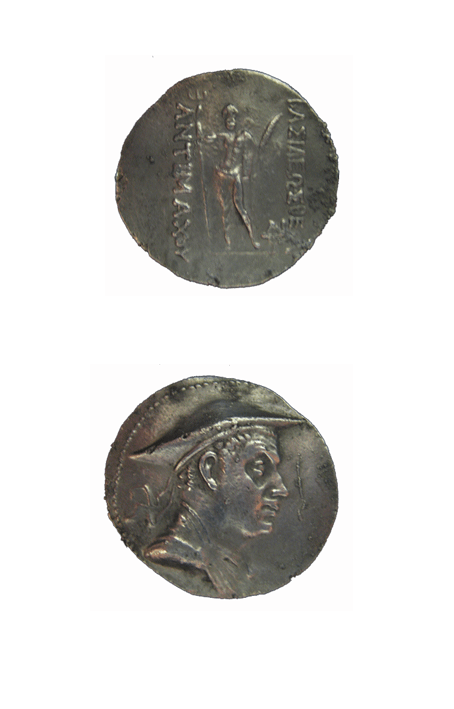 Bactrian Silver Tetradrachm of King Antimachos I