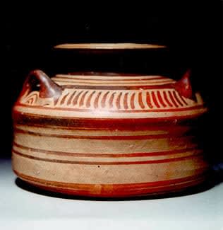 Mycenaean Terracotta Pyxis