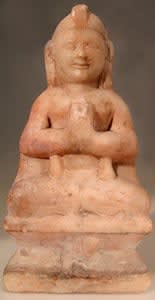 Indian Stone Sculpture of a Meditating Figure