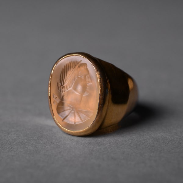 Carnelian Intaglio Depicting the Goddess Artemis