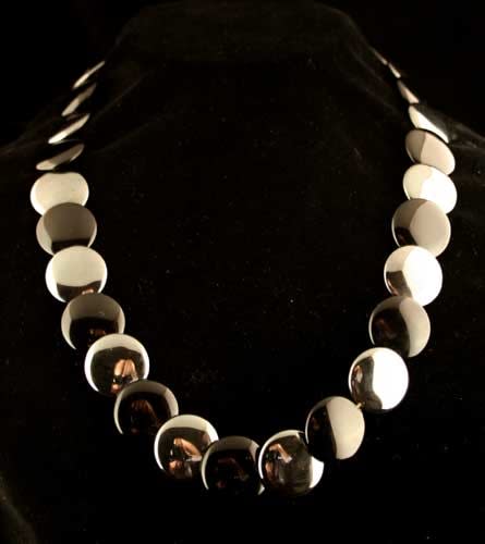 Hematite and Onyx Bead Necklace