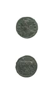 Bronze Coin Commemorating Rome Issued Anonymously During the Reign of Constantine I the Great