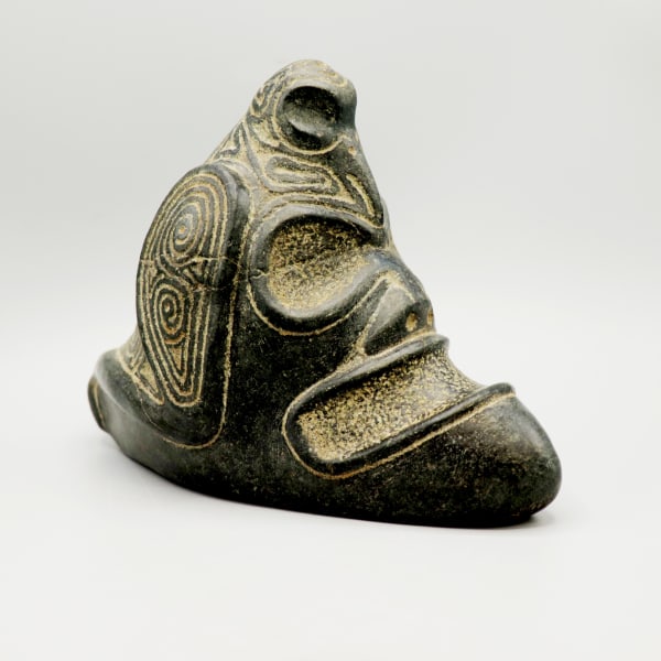 Taino Trigonolito Zemi Depicting ‘Bird-Man’