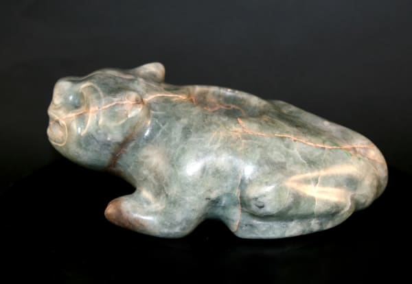 Jade Mace Head in the Form of a Jaguar