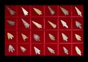 Set of Twenty-Four Neolithic Flint Arrowheads