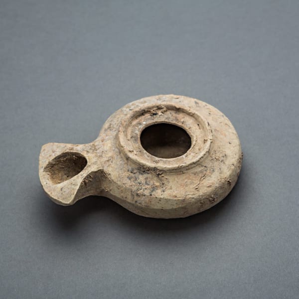 Herodian period terracotta oil lamp