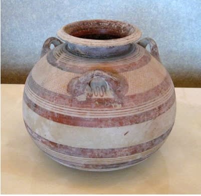 Mycenaen Terracotta Oval Vessel
