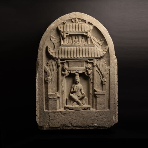 Northern Wei Dynasty Sandstone Maitreya in Tushita Palace