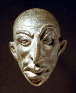 Roman Bronze Grotesque Head