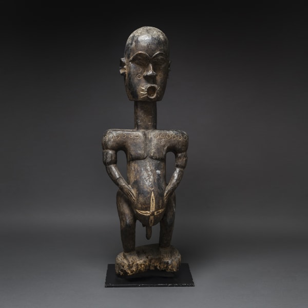 Ivorian Wooden Sculpture of a Man