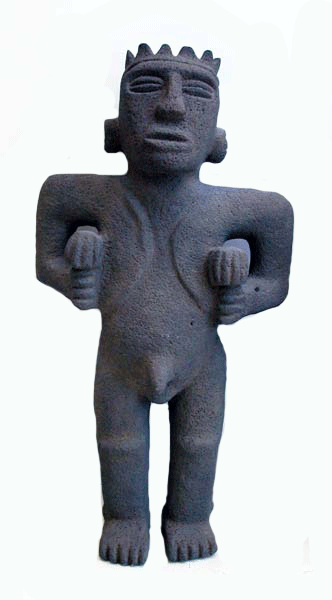 Basalt Sculpture of a Musician