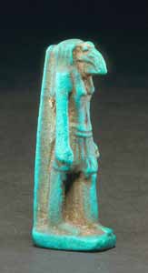 26th Dynasty Faience Amulet of Thoth