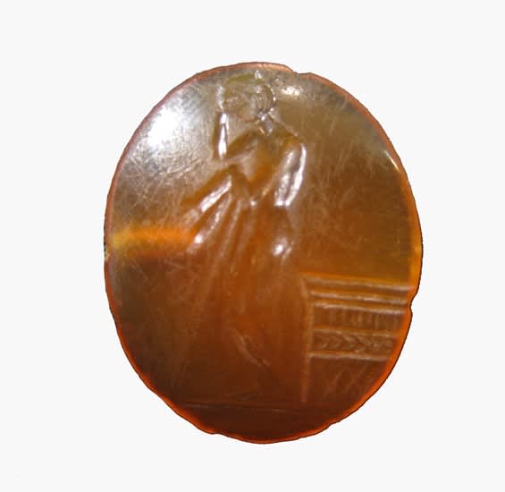 Roman Carnelian Intaglio depicting a figure of Apollo