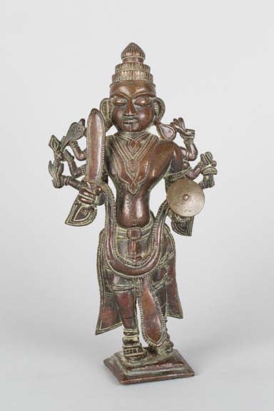 Bronze figurine of the Indian deity Vishnu