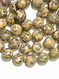 Leopard Skin Jasper Bead Necklace