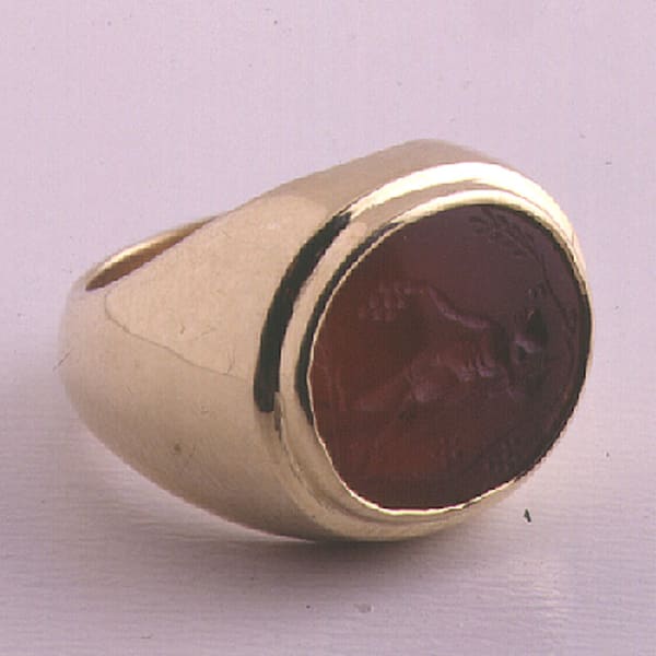 Roman Carnelian Intaglio Depicting Dionysus