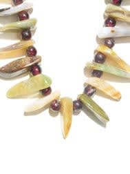 Garnet And Jasper Bead Necklace