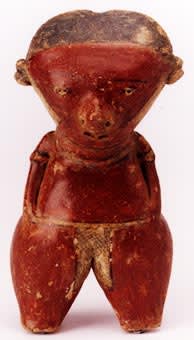 Chinesco Style (Type C) Nayarit Terracotta Sculpture of a Standing Woman