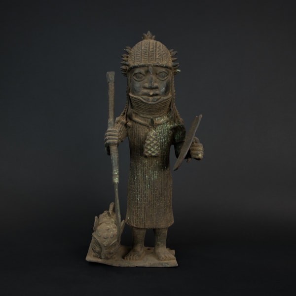 Benin Bronze Figure of a Royal Attendant