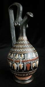 Gnathian Polychrome Oinochoe with High Handle