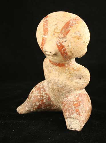 Chinesco Style (Type C) Nayarit Terracotta Seated Figure
