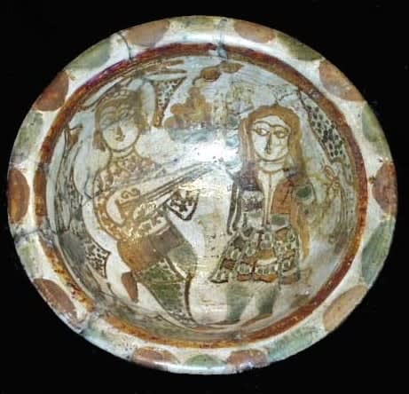 Lustreware Figurative Bowl