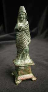 Roman Bronze Sculpture of a Priestess