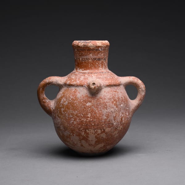 Iron Age Two-Handled Terracotta Jug or Canteen