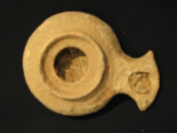 Herodian period terracotta oil lamp