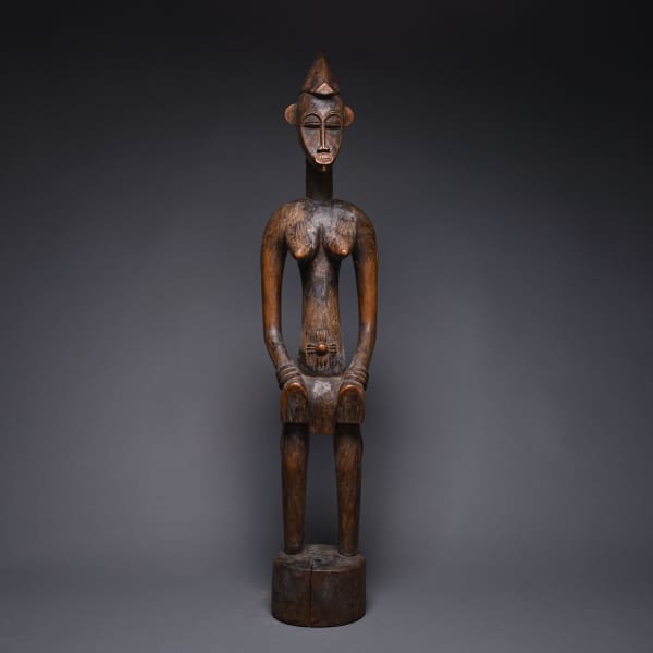 Female Senufo Wooden Pombilele Rhythm Pounder