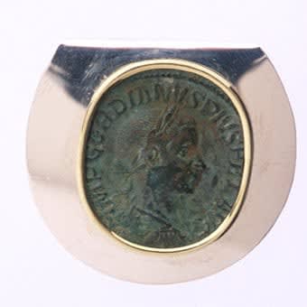 Bronze Sestertius Of Roman Emperor Gordian III