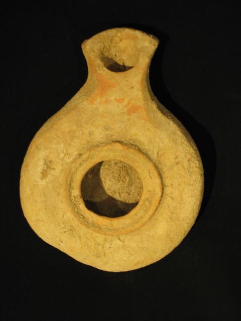 Herodian period terracotta oil lamp