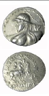 Bactrian Silver Tetradrachm of King Eukratides I