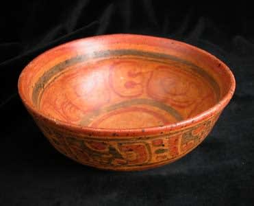 Copador Style Mayan Polychrome Bowl