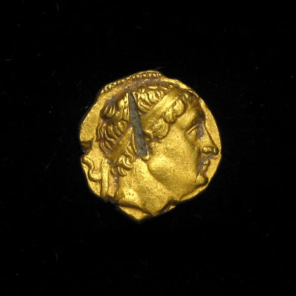 Bactrian Gold Stater of Diodotus I as Satrap under Antiochos II