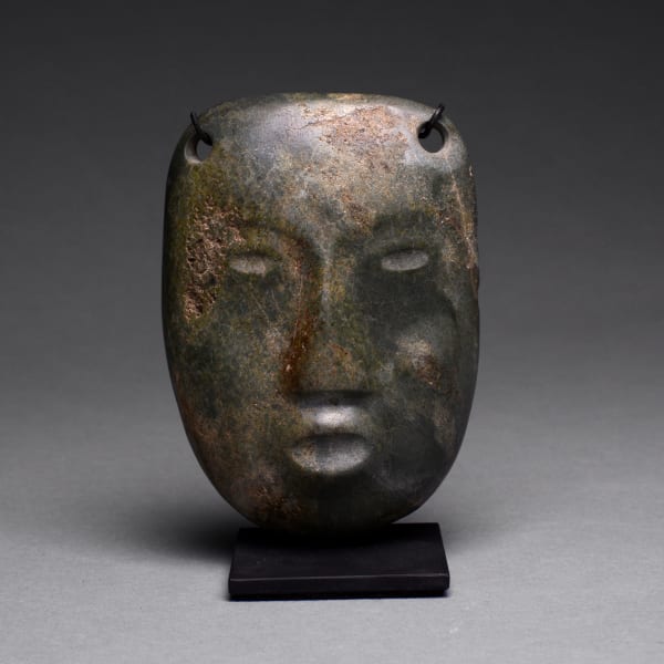Colima Carved Stone Funerary Mask
