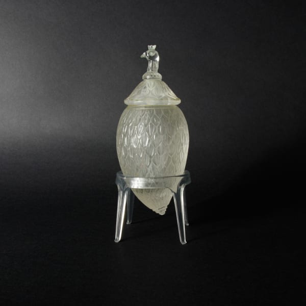 A Mughal-style Rock Crystal Scent Bottle in the shape of a Mango