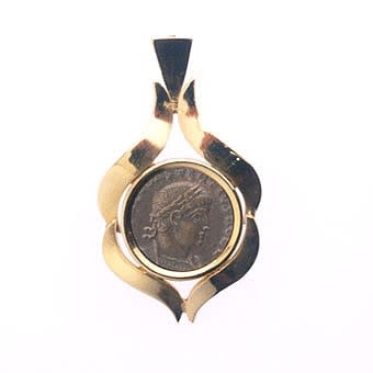 Roman Bronze Coin Of Emperor Constantius II